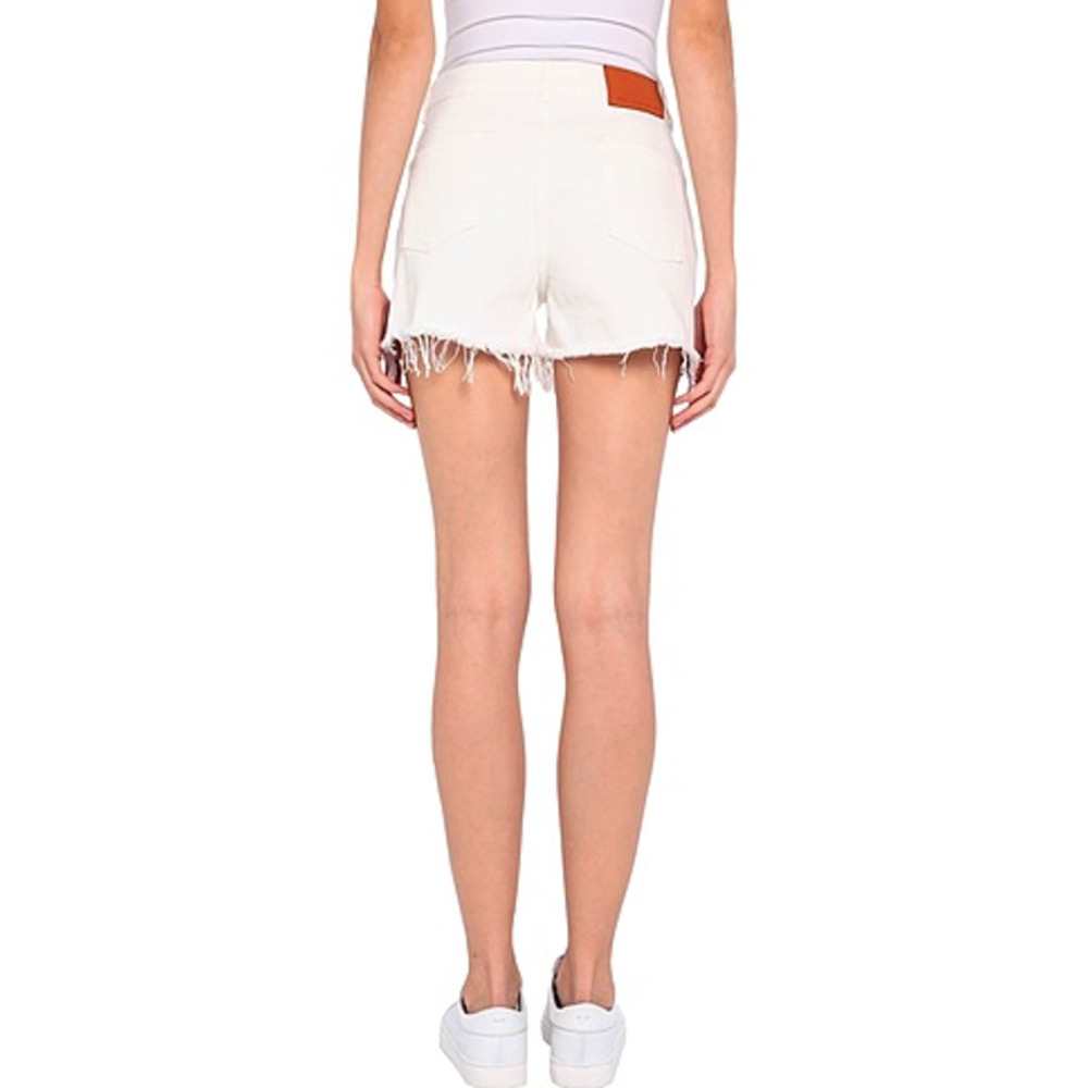 Stella McCartney White Denim Shorts With Logo - Picture 3 of 8